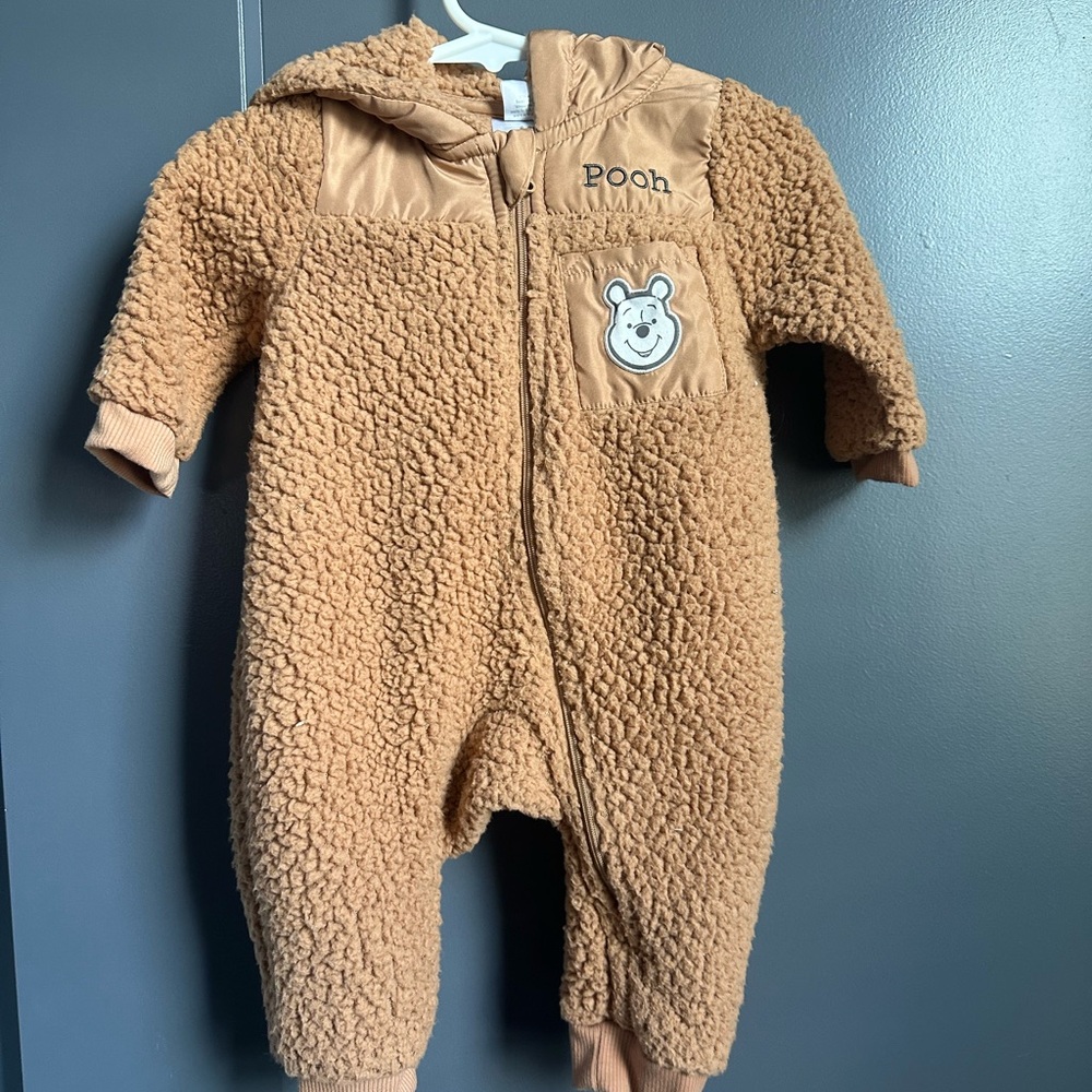 Disney Pooh Tan Sherpa Kids One Piece